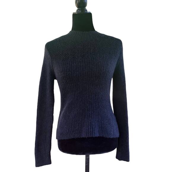 Club Monaco Women's Black Wool Alpaca Blend Sweater Size S - Picture 1 of 10